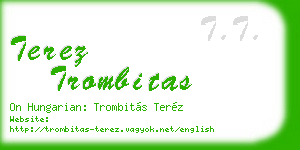 terez trombitas business card