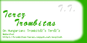 terez trombitas business card